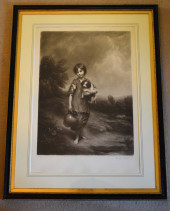 NORMAN HIRSH, FINE MEZZOTINT O