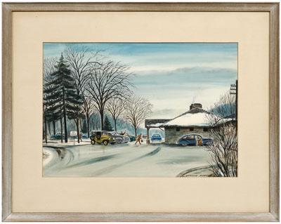 Norman Kenyon, Chappaqua watercolor