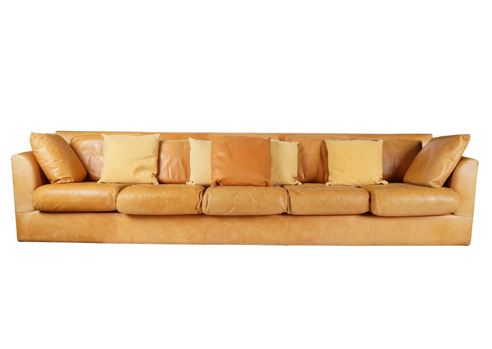 NORMAN LEAR BROWN LEATHER