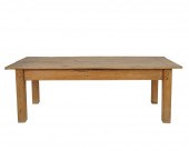 NORMAN LEAR: RUSTIC PINE BENCH