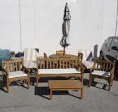 NORMAN LEAR: SET OF TEAK PATIO