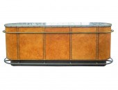 NORMAN LEAR: TILE-TOP LEATHER-