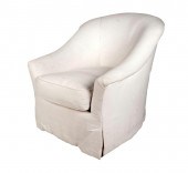 NORMAN LEAR UPHOLSTERED ARMCHA