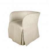 NORMAN LEAR UPHOLSTERED BARREL