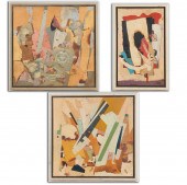 NORMAN PATE, (3) COLLAGES Norm