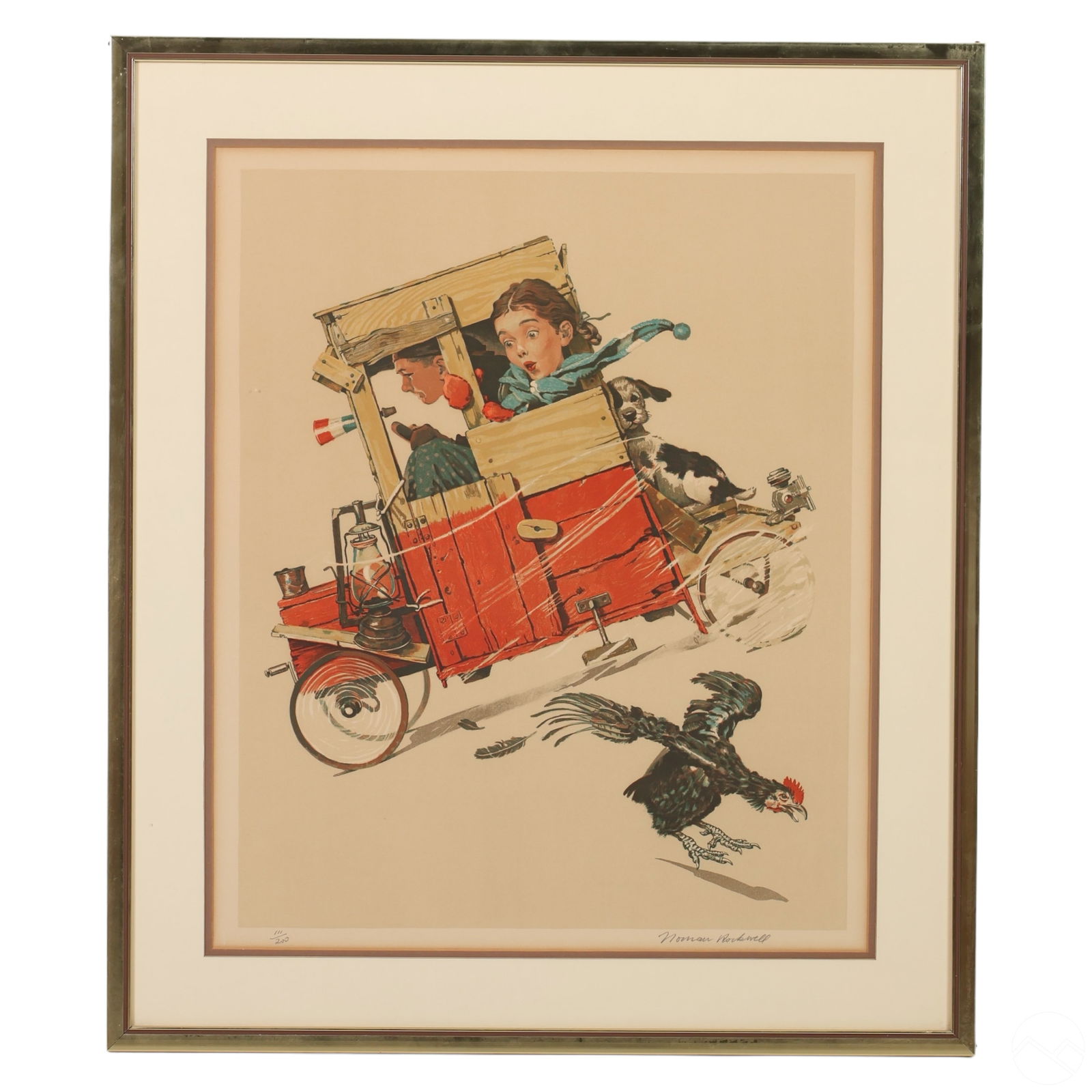 NORMAN ROCKWELL 20C LE DOWNHILL