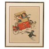 NORMAN ROCKWELL 20C LE DOWNHIL