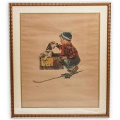 NORMAN ROCKWELL "A BOY MEETS H