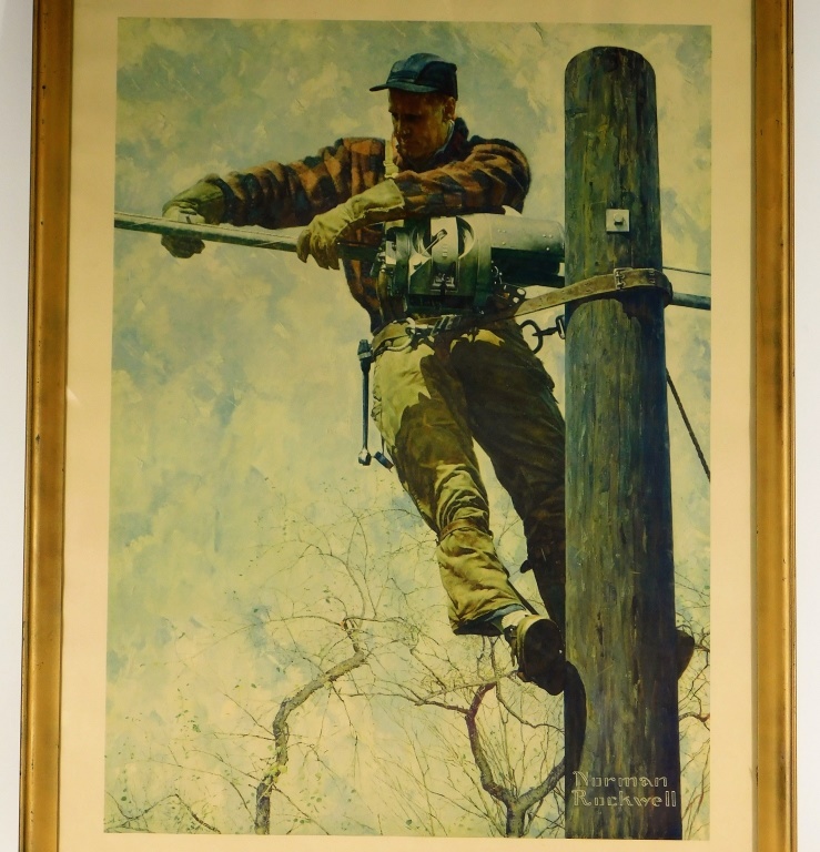 NORMAN ROCKWELL AT&T TELEPHONE