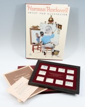 NORMAN ROCKWELL BOOK & STERLIN