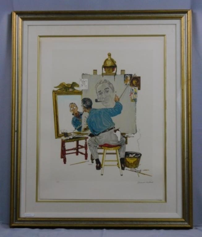 NORMAN ROCKWELL HAND SIGNED
