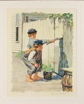 NORMAN ROCKWELL LITHOGRAPH WHI