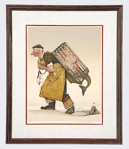 NORMAN ROCKWELL, "LOBSTERMAN" OR