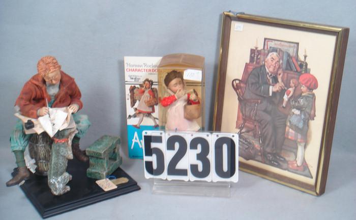 Norman Rockwell lot, 9" Doll,
