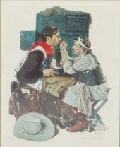 NORMAN ROCKWELL SIGNED PRINT G