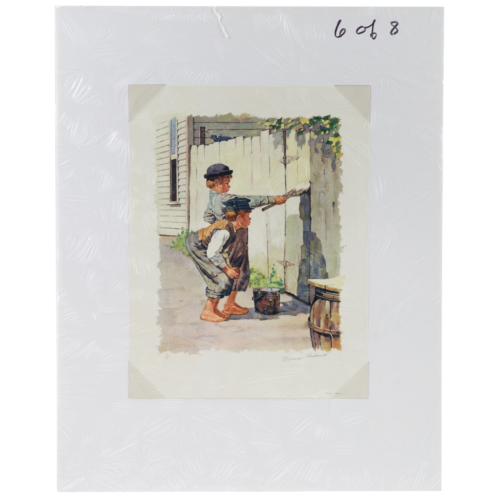 NORMAN ROCKWELL. "WHITEWASHING