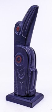 Norman Russ Raven Argillite To
