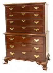 NORRIS CHIPPENDALE STYLE MAHOG
