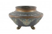 NORSE POTTERY FOOTED BOWL, 5”