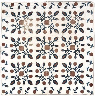 North Carolina appliqué quilt, nine