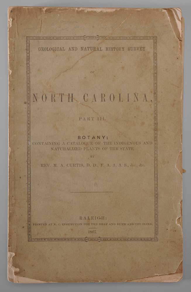 North Carolina Botany Volume,