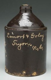 North Carolina stoneware jug,