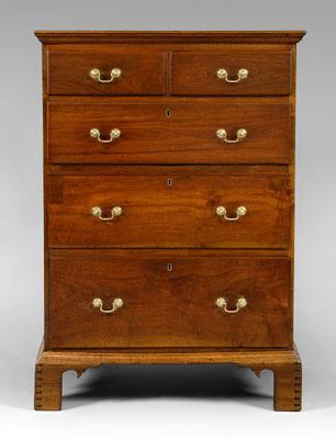 North Carolina walnut tall chest,