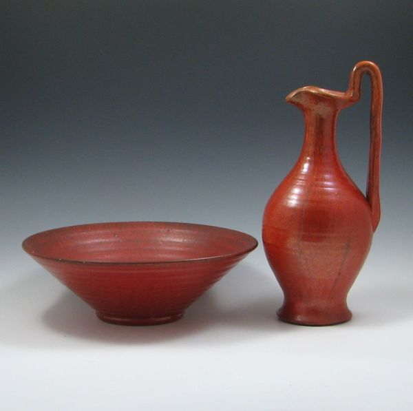 North State Pottery Chrome Red Bowl