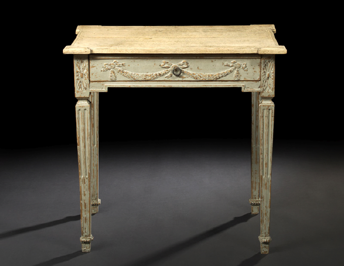 Northern European Cream-Painted Oak