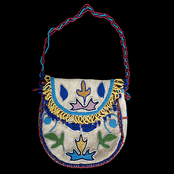Northern Plains Beaded Hide Bag