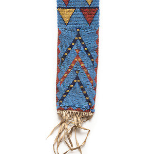 Northern Plains Beaded Hide Knife