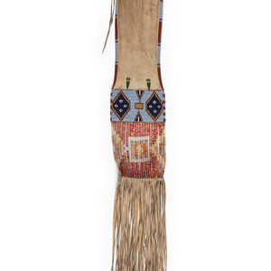 Northern Plains Beaded Hide Tobacco
