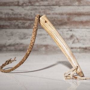 Northern Plains Elk Antler Quirt,