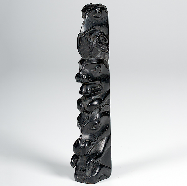 Northwest Coast Argillite Totem