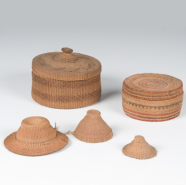 Northwest Coast Baskets lot of 4;