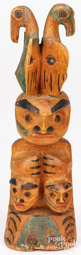 NORTHWEST COAST CARVED AND PAI