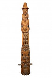 NORTHWEST COAST CARVED WOOD TO