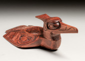 NORTHWEST COAST HAND CARVED LO