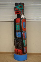 NORTHWEST COAST PAINTED WOOD K