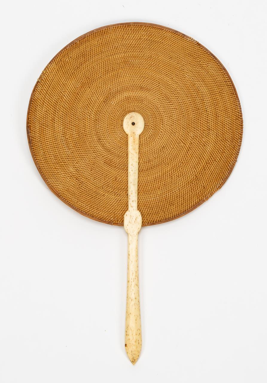 NORTHWEST COAST ROUND WOVEN FAN,