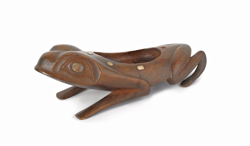 Northwest Coast Tlingit frog bowl