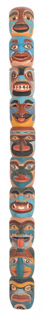 NORTHWEST COASTAL CARVED AND P