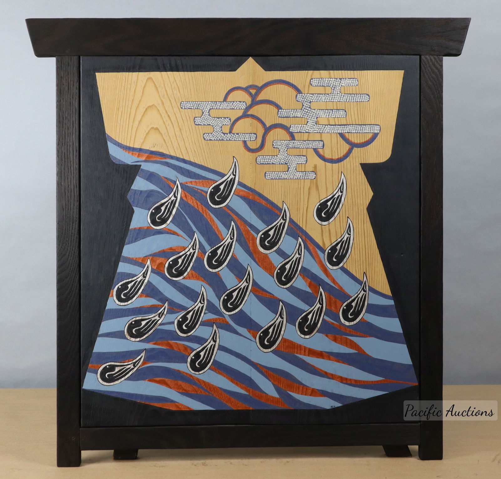 NORTHWEST RAIN KOSODE ACRYLICS ON