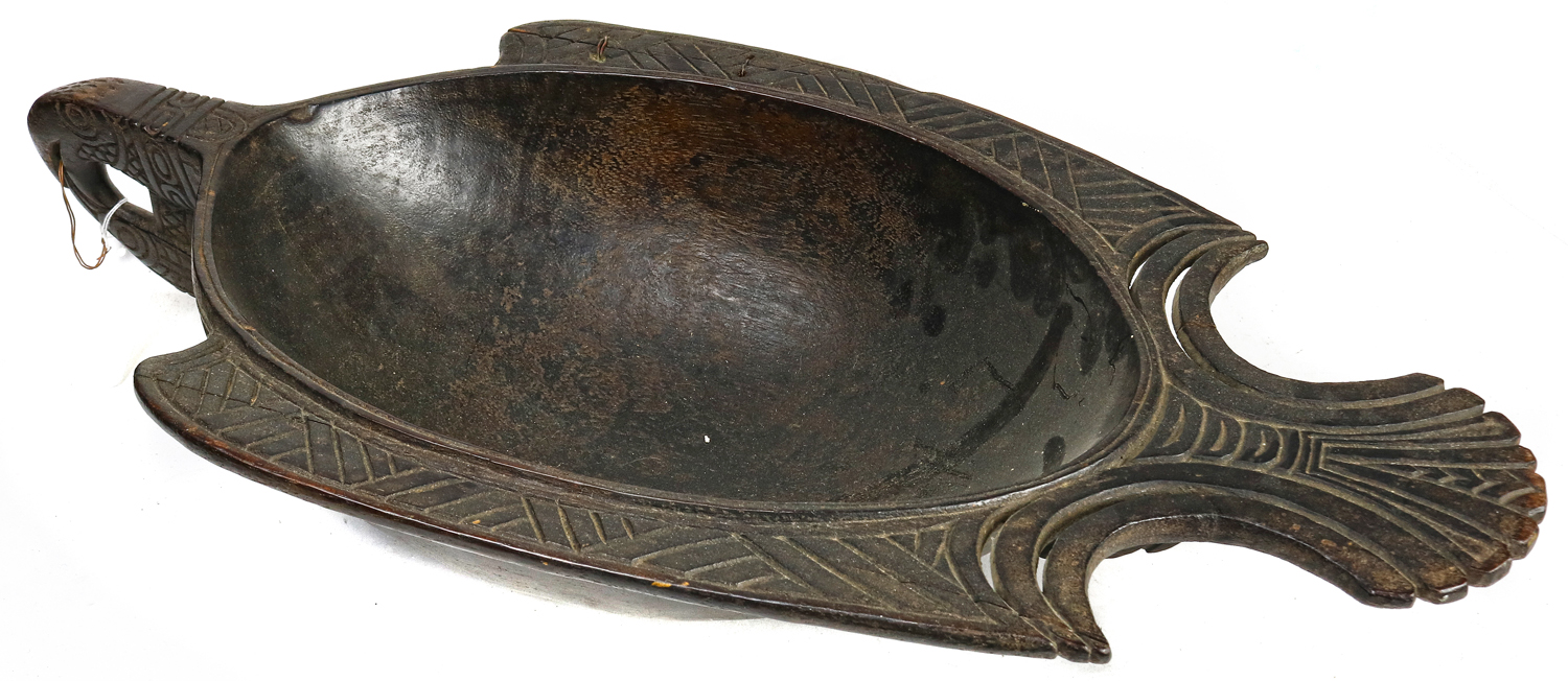 NORTHWEST WOOD EFFIGY BOWL CARVED