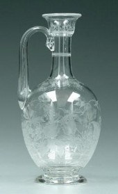 Northwood glass claret jug, fi