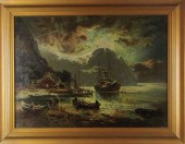NORWEGIAN FJORD LANDSCAPE OIL