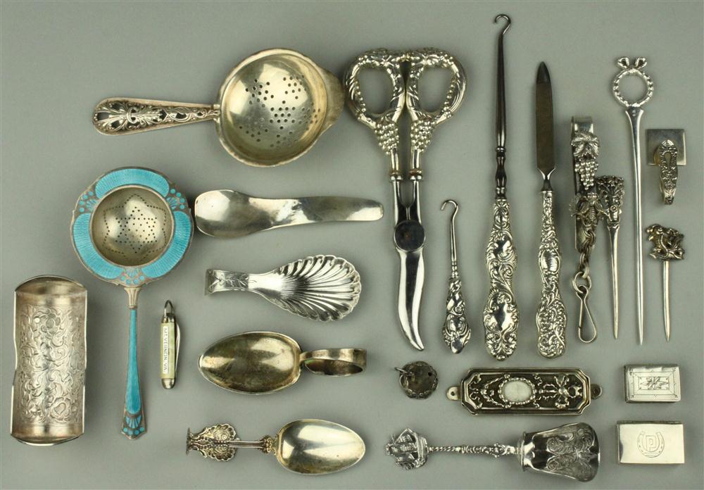 NORWEGIAN SILVER AND ENAMEL TEA