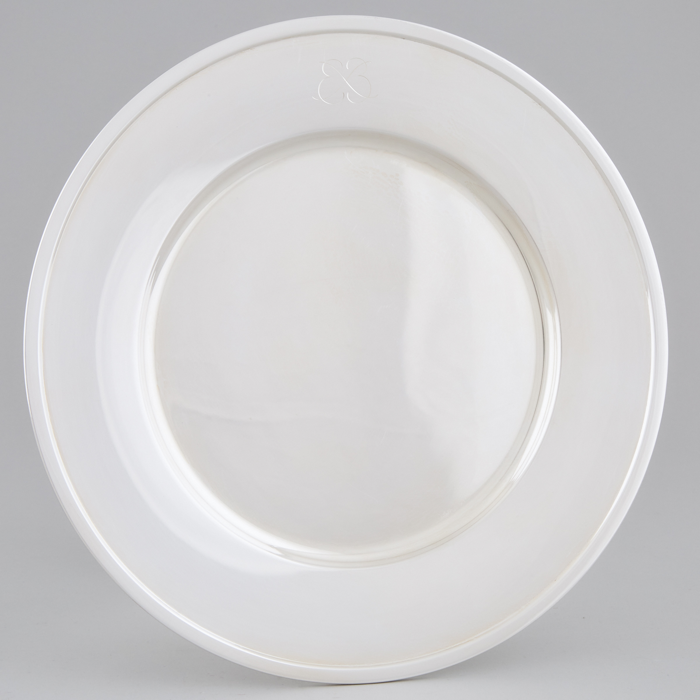 Norwegian Silver Service Plate,