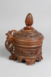 NORWEGIAN TREEN TANKARD 19th c