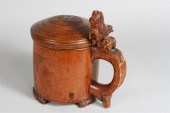 NORWEGIAN TREEN TANKARD partia
